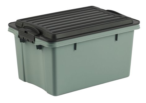 ROTHO Stapelbox Compact A5 Grau/Grün 4,5 l