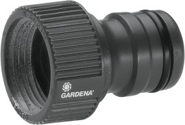 GARDENA Profi-System-Hahnstück, 21 mm (G 1/2") für Wasserhahn mit 26,5 mm (G 3/4")-Gewinde
