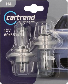 CARTREND H4 Halogen 12 V 60/55 W 2er-Packung