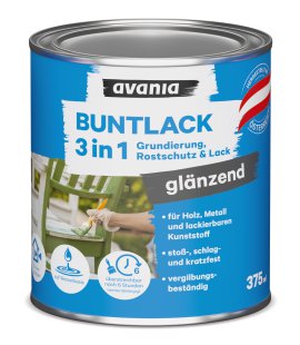 AVANIA 3in1-Buntlack glänzend Feuerrot 375 ml