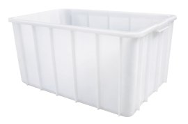 Kasten stapelbar Weiß 130 l