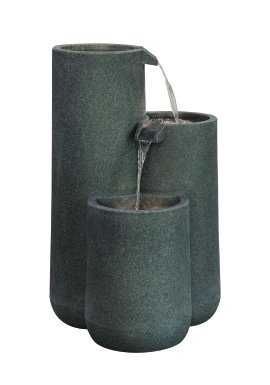 KENT LIVING Dekobrunnen Töpfe Grau 50,8x48,5x80 cm