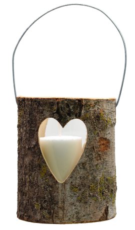 JEKA Laterne Holz mit Glaskerze L