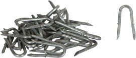 Krampennagel verzinkt, 50 Stk.