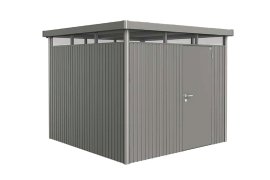 BIOHORT Gerätehaus Highline® H4 mit Standardtür, quarzgrau-metallic