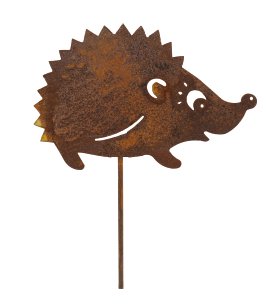 Igel Alf auf Stab 18x13 cm