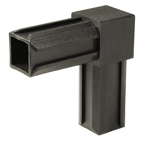 ALBERTS XD-Rohrverbinder 90° Schwarz 20x20 mm