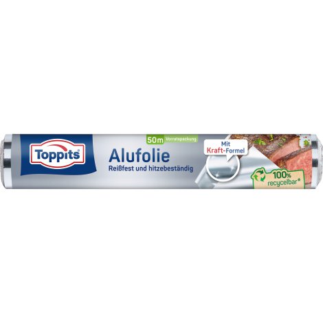 TOPPITS® Alufolie 29 cm, 50 m