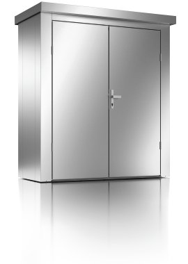 GUARDI Gerätehaus Silber