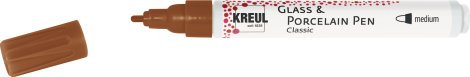 KREUL Malstift Glass & Porcelain Classic Medium Cognac