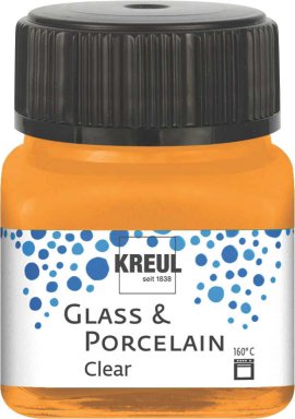 KREUL Malfarbe Glass & Porcelain Clear Orange 20 ml