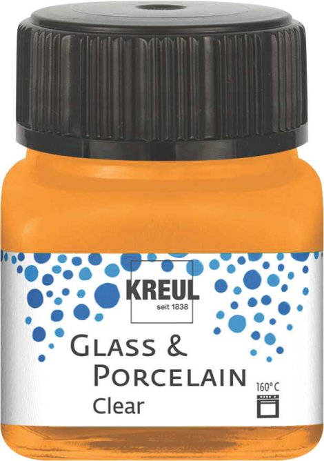 KREUL Malfarbe Glass & Porcelain Clear Orange 20 ml