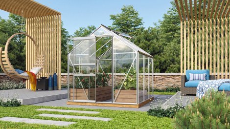 VITAVIA Gewächshaus Venus 3800 ESG 3 mm