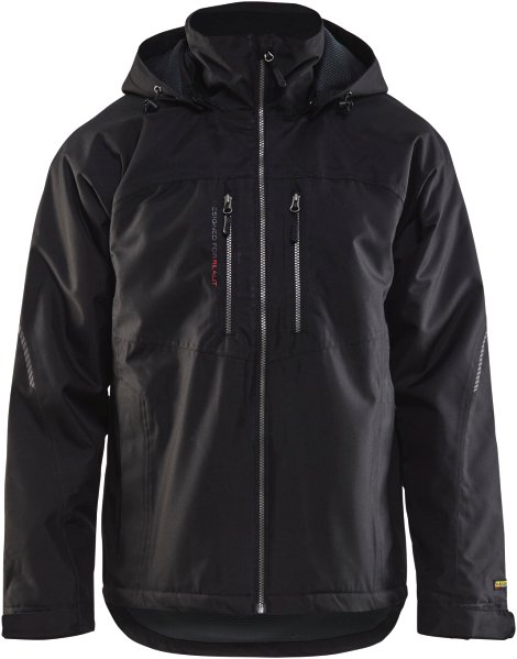 BLÅKLÄDER Winterjacke mit Kapuze schwarz M