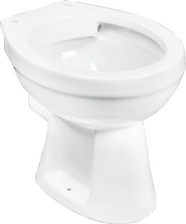 CORNAT Tiefspül-WC - spülrandlos 400x460x354 mm, weiß