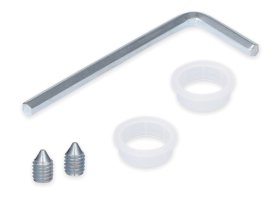 ALPERTEC Montageset mit 2 Madenschrauben & 2 Nylonbuch & 1 Inbus