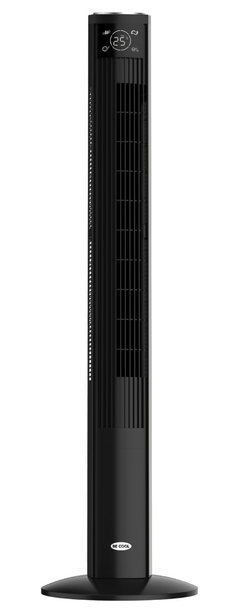 BE COOL Turmventilator Schwarz 121 cm