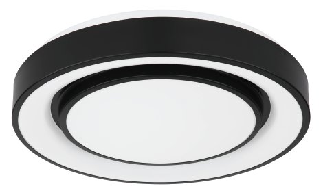 GLOBO LED-Deckenleuchte Sully Schwarz 24W 3000-6500K 38x7,5 cm (⌀xH)