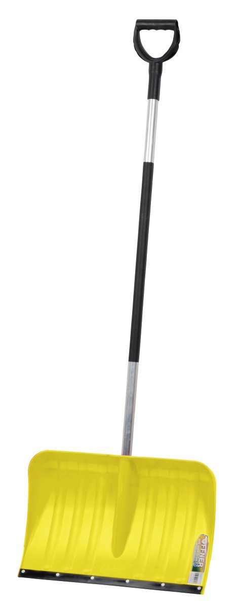 OFFNER Kunststoff-Schneeschieber + 137 cm Stiel