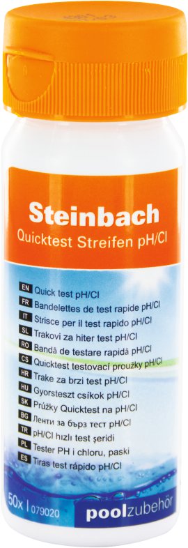 Quicktest-Streifen pH/Cl 50 Stk.