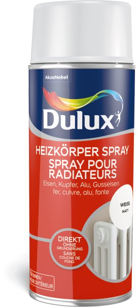 DULUX Farbspray für Heizkörper matt Weiß 0,4 l