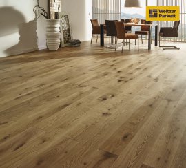 WEITZER PARKETT Parkettboden ProVital WP Charisma, Eiche gefast gebürtstet