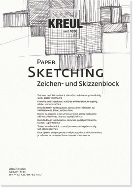 KREUL Paper Sketching 20 Blatt 120 g/m², DIN A4