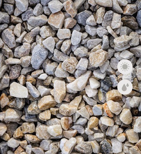 CASAFINO Marmorsplitt castell 8-16 mm 1000kg Big Bag