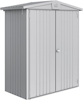 BIOHORT Gerätehaus Europa 1, 172x84x196 cm, silber-metallic