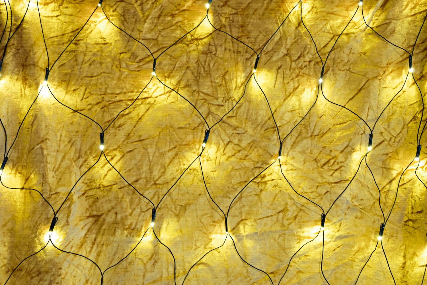 Lichternetz für Außen 64 LED Gold-Warmweiß
