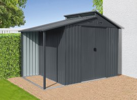 Gerätehaus Skylight mit Anbau und Oberlichte