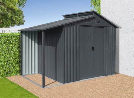 Gerätehaus Skylight mit Anbau und Oberlichte