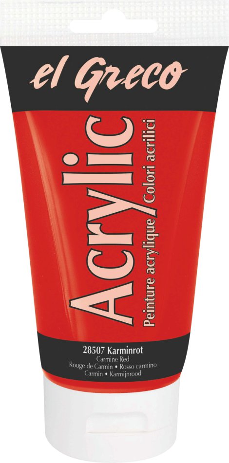 KREUL Acrylfarbe el Greco Karminrot 150 ml