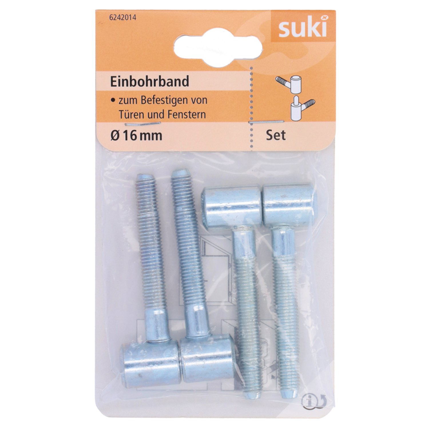 SUKI Einbohrband Stahlblech verzinkt