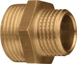 CORNAT Reduziermuffe Messing 3/4" AG 1/2" AG