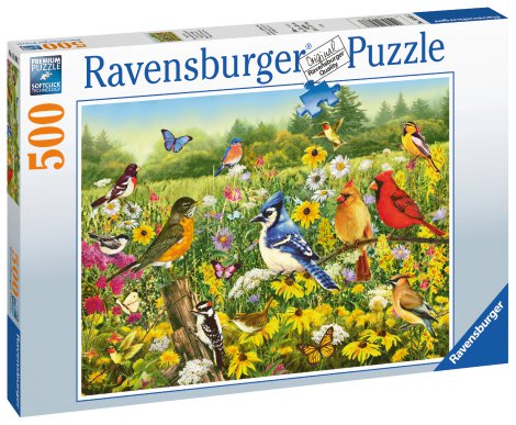 RAVENSBURGER Puzzle Vogelwiese 500-tlg.