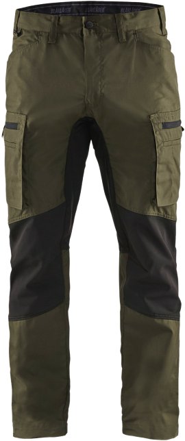 BLÅKLÄDER Service Bundhose grün/schwarz