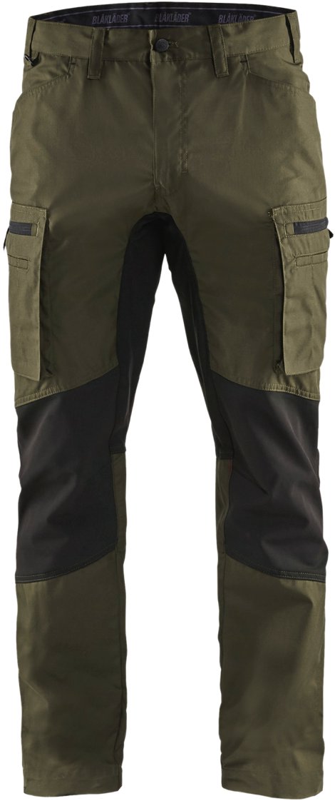 BLÅKLÄDER Service Bundhose Grün/Schwarz 54