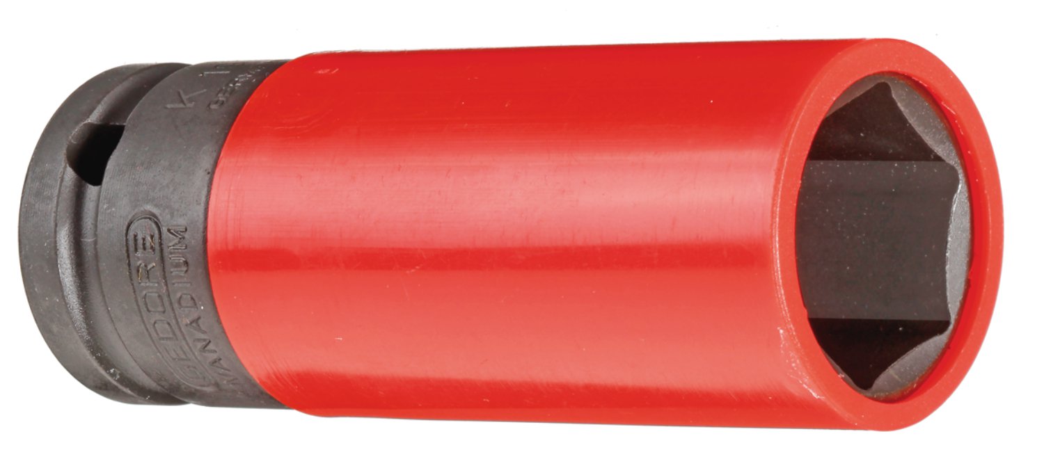 GEDORE Kraftschrauber mit Schutzhülse 1/2" Rot 21 mm