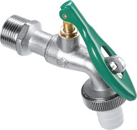 CORNAT Kugel-Auslaufventil 3/4" AG, 1" IG-AG, ø 19 mm