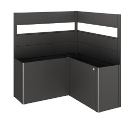 BIOHORT Sichtschutz für Belvedere L-F + AC-GL, dunkelgrau-metallic