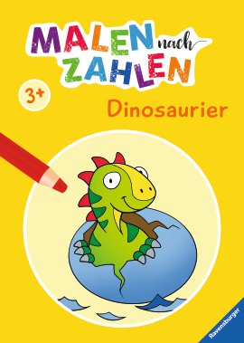 RAVENSBURGER Malbuch Malen nach Zahlen Dinosaurier
