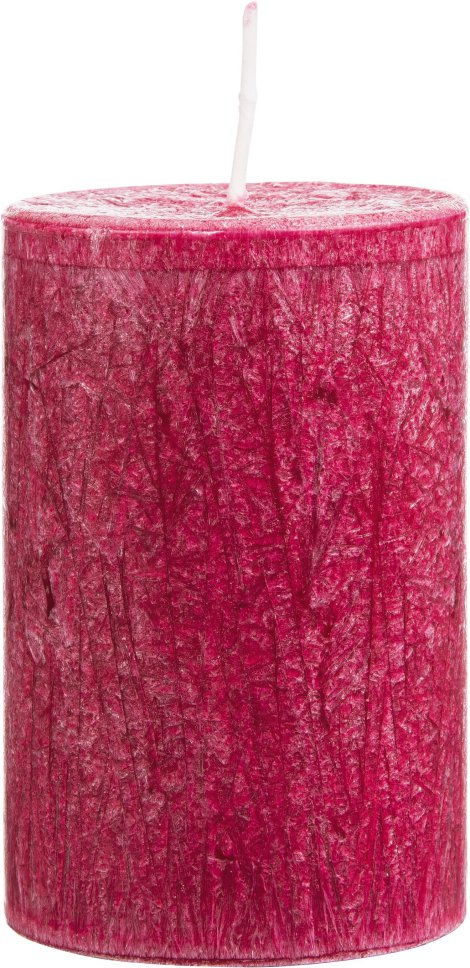 PURE SAFE CANDLE Kerze Olive Wax Karminrot 90x70 mm