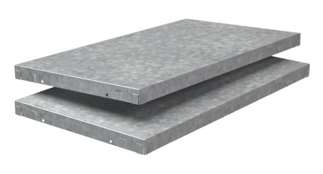 SCHULTE REGALWELT Fachboden PowerMax verzinkt 60x35 cm, 2 Stk.