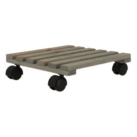 Outdoor Pflanzenroller Quadratisch Grau L