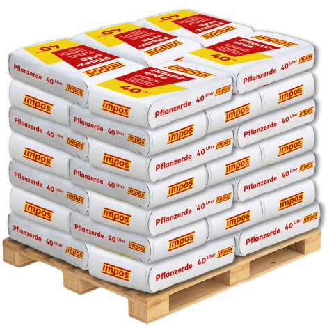 IMPOS Pflanzerde Palette 40 l/54 Stk. inkl. Lieferung