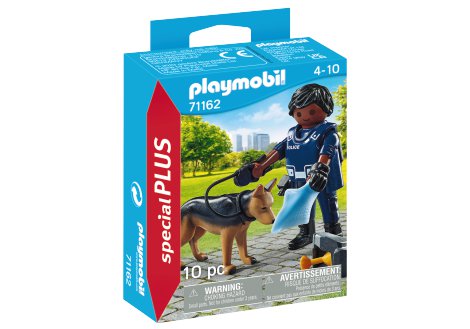 PLAYMOBIL® Polizist mit Spürhund