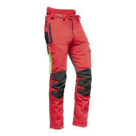 AX-MEN® Schnittschutzhose Sommer lang Rot