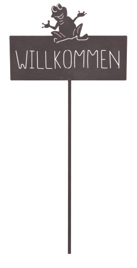 KENT LIVING Gartenstecker Willkommen