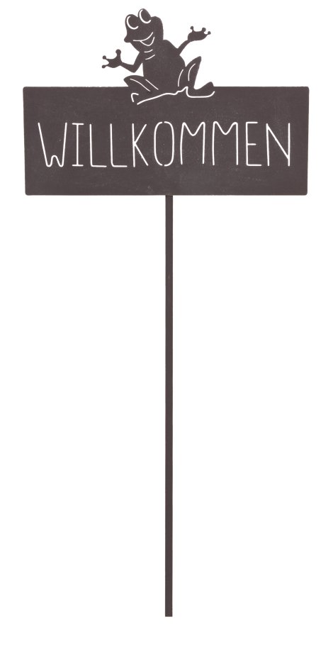 KENT LIVING Gartenstecker Willkommen 31x115 cm (BxH)